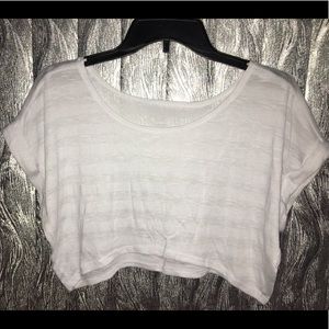 White crop top